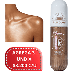 Aceite Corporal Sun Glow Misucka Efecto bronceado Radiante - Sunny Caramel 