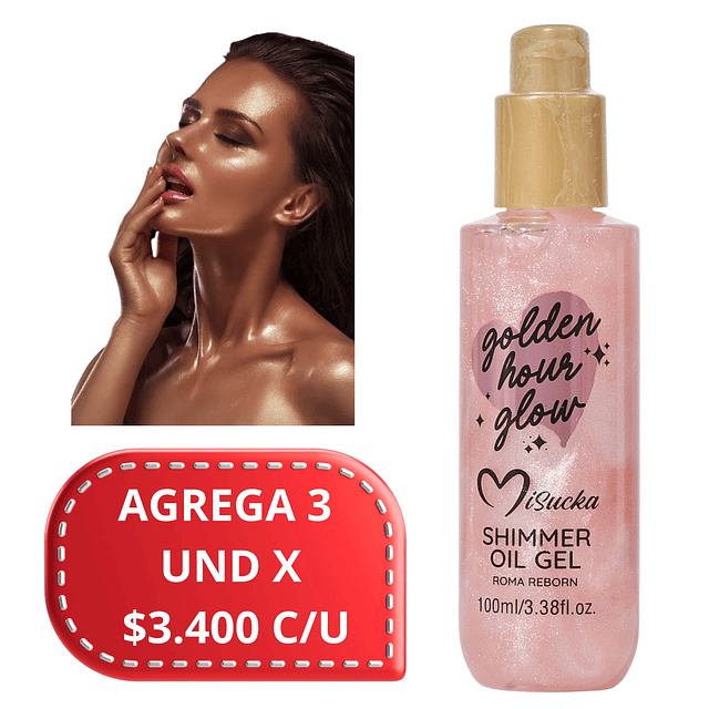 Aceite Corporal con Shimmer Misucka 100 Ml - Roma Reborn