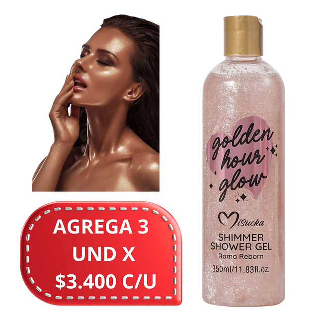 Shower Gel Misucka Gel de Ducha con Shimmer 350 Ml - Roma Reborn