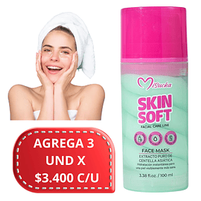 Mascarilla Facial Con estracto de Centella Asiatica Misucka Skin Soft - 100 Ml 