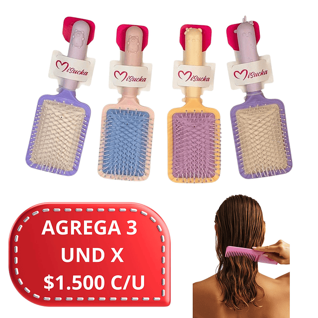 Cepillo para el Cabello Misucka Alta Calidad, Se Envian Colores Surtidos - AR61