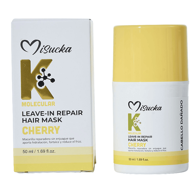 Mascarilla Capilar Reparadora sin Enjuague Misucka K Molecular  50ml - CHERRY