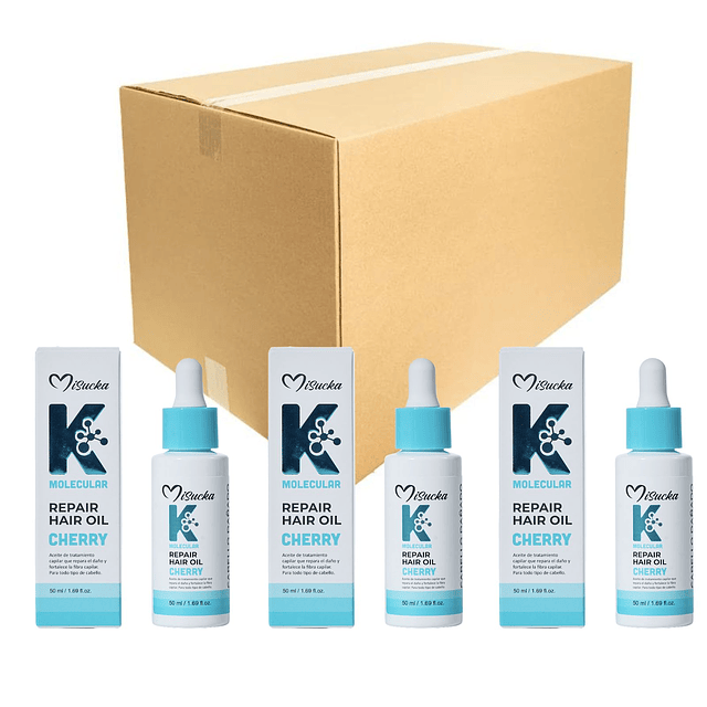 Caja de 24 Aceites Capilar Reparador Misucka K Molecular 50 Ml - CHERRY