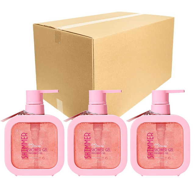 Caja de 12 Shower Gel Misucka Gel de Ducha con Shimmer 300 Ml - Bombshell 