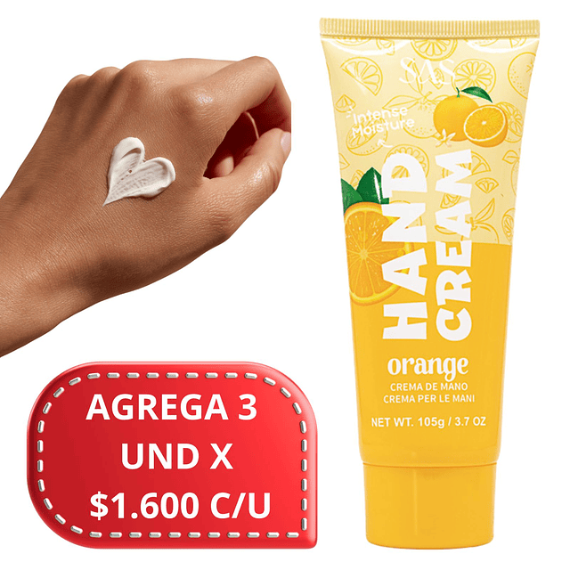 Crema para Manos SAS Cosmetics 105g - SAH209 Orange