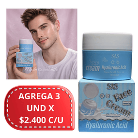 Crema Facial SAS Cosmetics con Acido Hyaluronico 38g - SAH191 - Acido Hyaluronico
