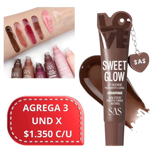 Tratamiento de Labios SAS Cosmetics Sweet Glow - SLB003 - TONO 06