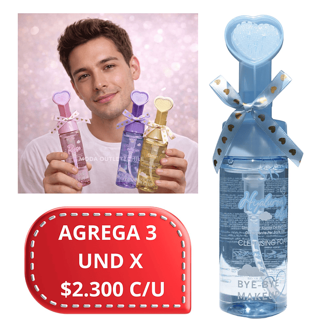 Limpiador Facial en Espuma SAS Cosmetics - SAH211-2 - HYALURONIC ACID