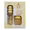 Set de Aceite Labial + Mascara de Labios SAS Cosmetics - SAC186 -HONEY