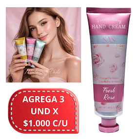 Crema de Manos SAS Cosmetics 50g - FRESH ROSE