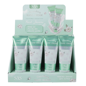 Caja de 12 Cremas de Manos SAS Cosmetics 50g - FRESH JASMINE