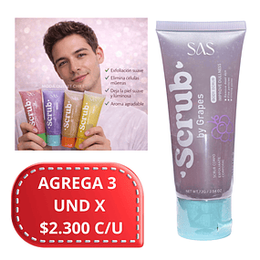 Exfoliante Corporal SAS Cosmetics 72g - SAH216-2 - GRAPES