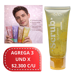 Exfoliante Corporal SAS Cosmetics 72g - SAH216-3 - LEMON