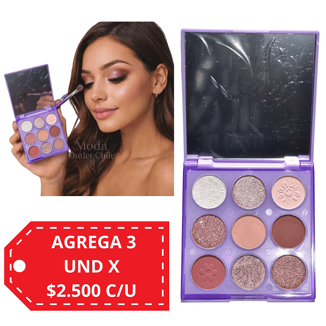 Paleta de Sombras SAS Cosmetics Good Vibes Only - SES015-4 - TONO 03