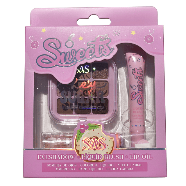 Set de Maquillaje Sweets SAS Cosmetics - SET005B 