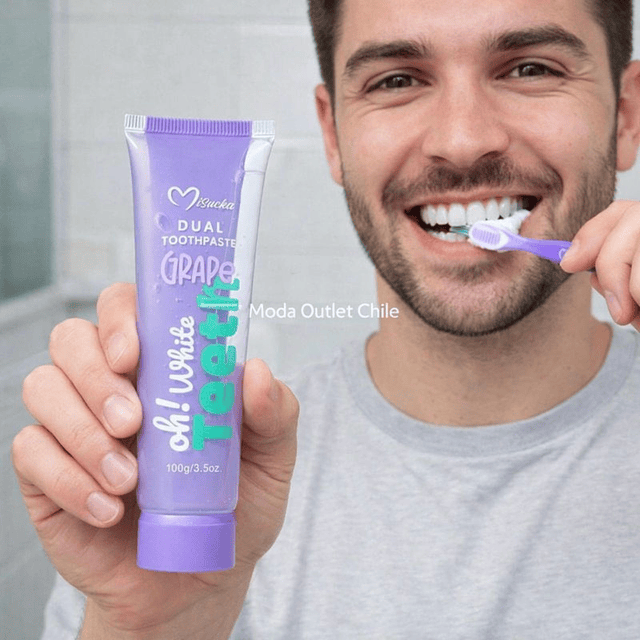Pasta dental DUO Dientes Mas Blancos de Misucka - Grape