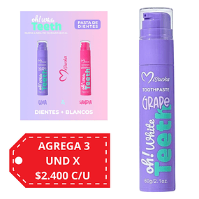 Pasta dental Dientes mas Blancos Misucka 60g - GRAPE