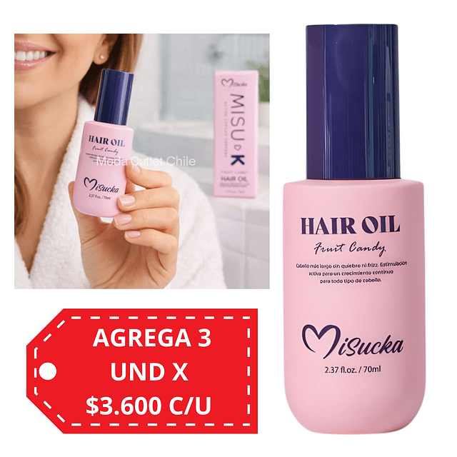 Aceite Capilar Misucka Rutina Capiar Coreana - Fruit Candy