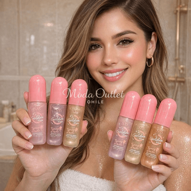 Brillo Corporal en Spray Polvo de Hadas SAS Cosmetics SAC019-B - TONO 03