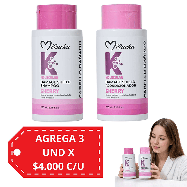Pack de Shampoo y Acondicionador K Molecular Misucka - 250 ML 
