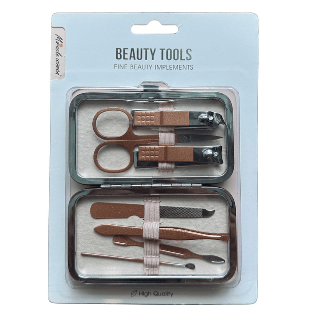 Set de Herramientas de Belleza Beauty Tools 6 Piezas - Dorado