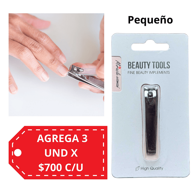 Cortauñas Pequeño Beauty Tools - 3001