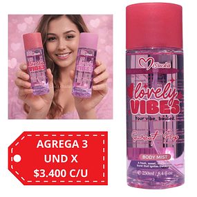 Body Mist Misucka Lovely Vibes 250 Ml - SWEET POP 
