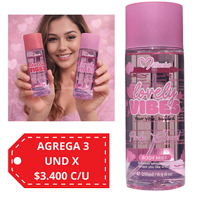 Body Mist Misucka Lovely Vibes 250 Ml - PINK CLOUD
