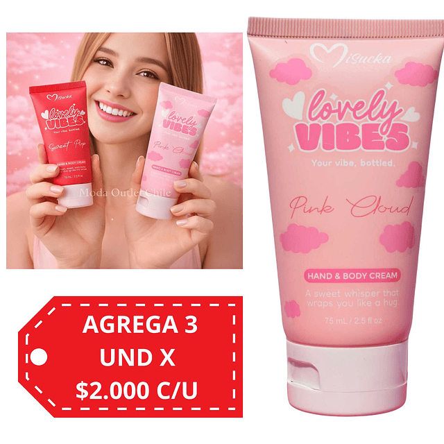 Locion Corporal Lovely Vibes de Misucka 75 Ml - PINK CLOUD