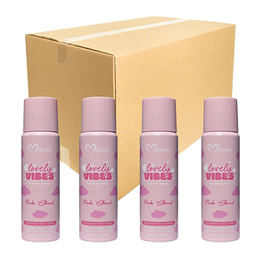 Caja de 12 Body splash Desodrante de Misucka Lovely Vibes 250 Ml - PINK CLOUD