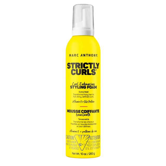 Mousse Definidor de Risos Coiffante Strictly Curls Vitamin E + Proteínas - MARC ANTHONY 
