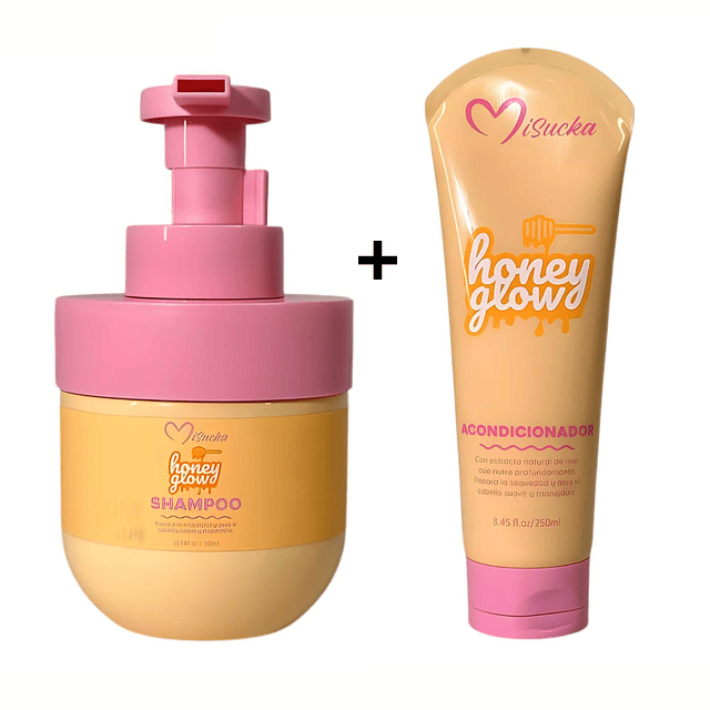 Pack Shampo y Acondicionador Honey Glow de Misucka 
