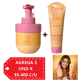 Pack Shampo y Acondicionador Honey Glow de Misucka 
