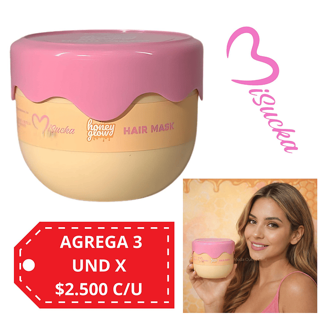 Mascarilla Capilar Honey Glow Misucka 200 ML 