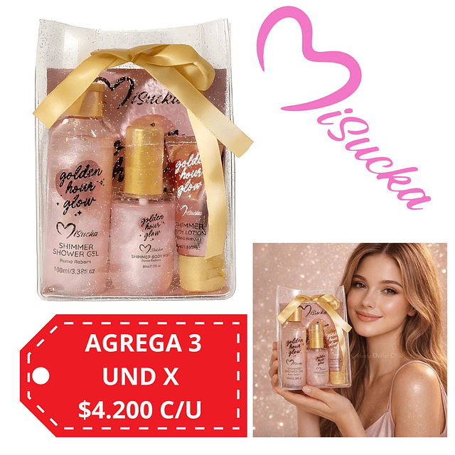 Set Trio Golden Hour Glow Misucka - Aroma Roma Reborn