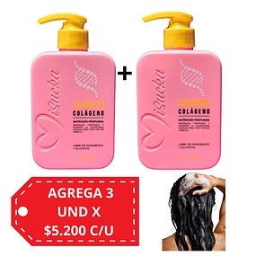 Pack Shampoo y Acondicionador MiSucka de Colageno