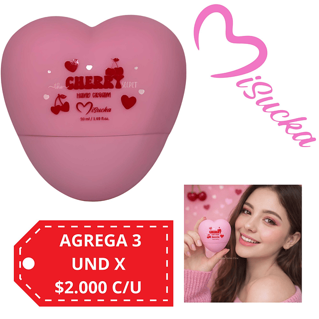Crema para Manos The Cherry Secret Misucka - 50 ML 