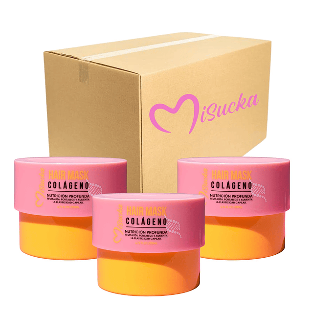 Caja de 12 Mascarilla Capilar Colágeno de Misucka 