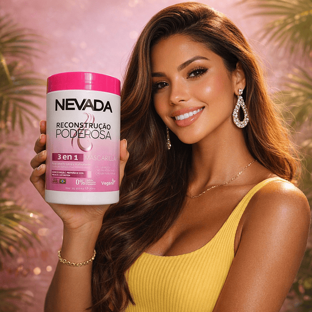 Mascarilla Capilar 3 en 1 NEVADA Reconstruccion Poderosa - 1 KG