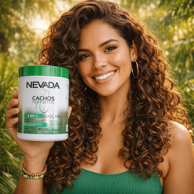 Mascarilla Capilar 3 en 1 NEVADA Cachos Perfectos - 1 KG