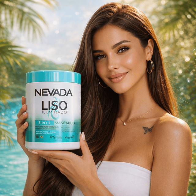 Mascarilla Capilar 3 en 1 NEVADA Liso Iluminado - 1 KG