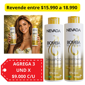 Pack Shampo y Acondicionador NEVADA Bomba Nutritiva - 500 Ml