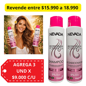 Pack Shampo y Acondicionador NEVADA Reconstrucción Poderosa  - 500 Ml