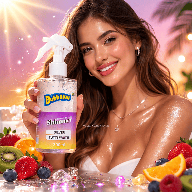 Brillo Corporal Multiuso Bubbaluu 300 ML - SILVER