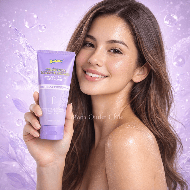 Limpiador Facial Bubbaluu Colageno y Acido Hyaluronico - 180g - FT-1844