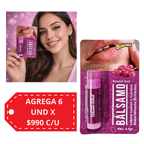 Balsamo Labial de Bubbaluu - FT-1702 Aroma UVA 