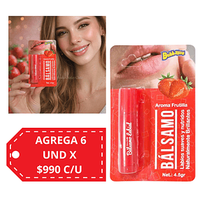 Balsamo Labial de Bubbaluu - FT-1701 Aroma Frutilla