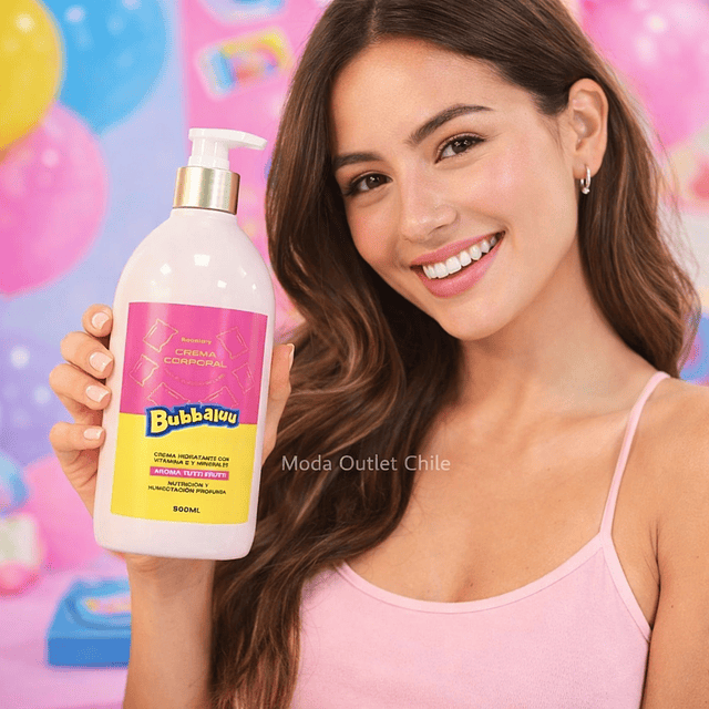 Caja de 12 Lociones Corporales Bubbaluu 500 Ml - FT-1812 - AROMA TUTTI FRUTTI 