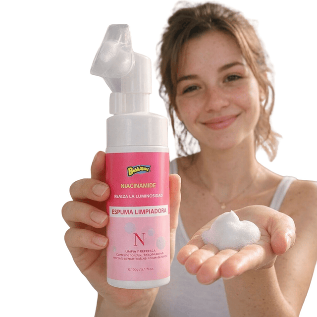 Espuma Limpiadora Facial Con Niacinamide Bubbaluu - 150 g 