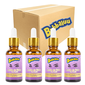Caja de 12 Aceite de Ricino Para Pestañas Bubbaluu - 30 ML 
